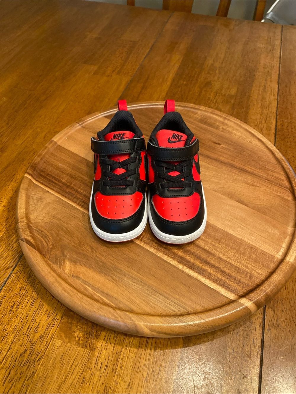 Nike Court Borough Low Red Black Size 8C